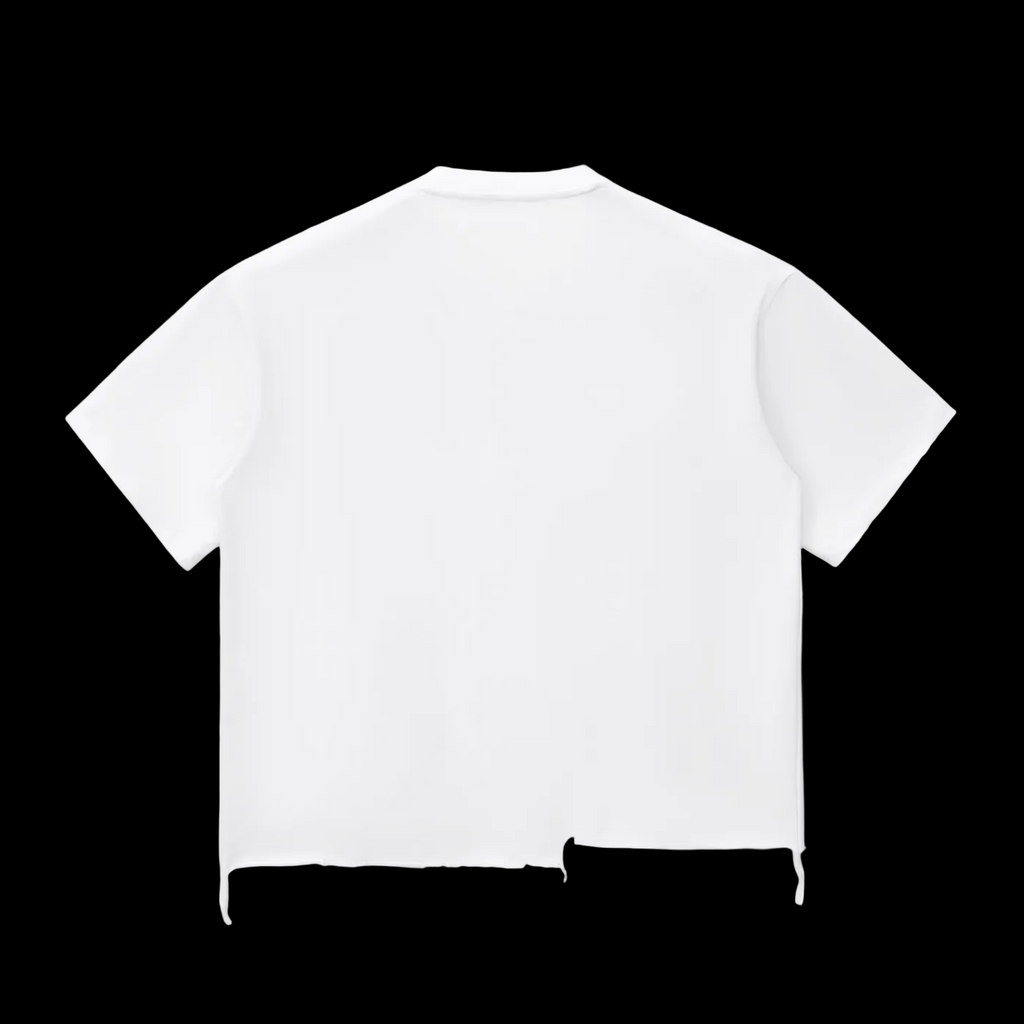 Snow Wash Raw-Hem Boxy T-shirt