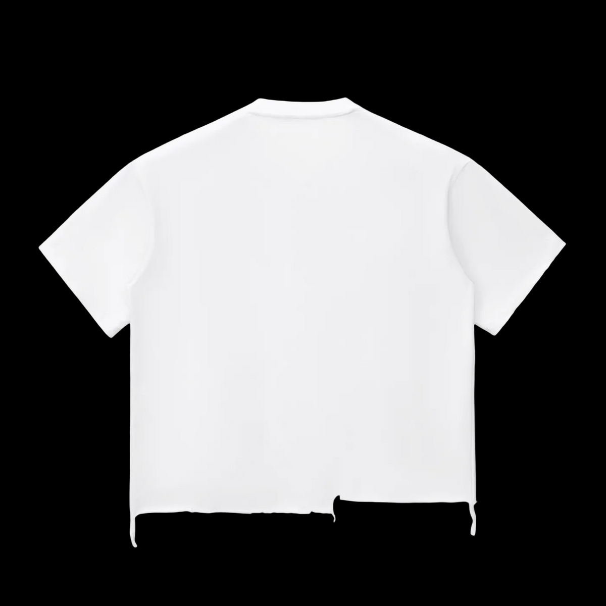 Snow Wash Raw-Hem Boxy T-shirt