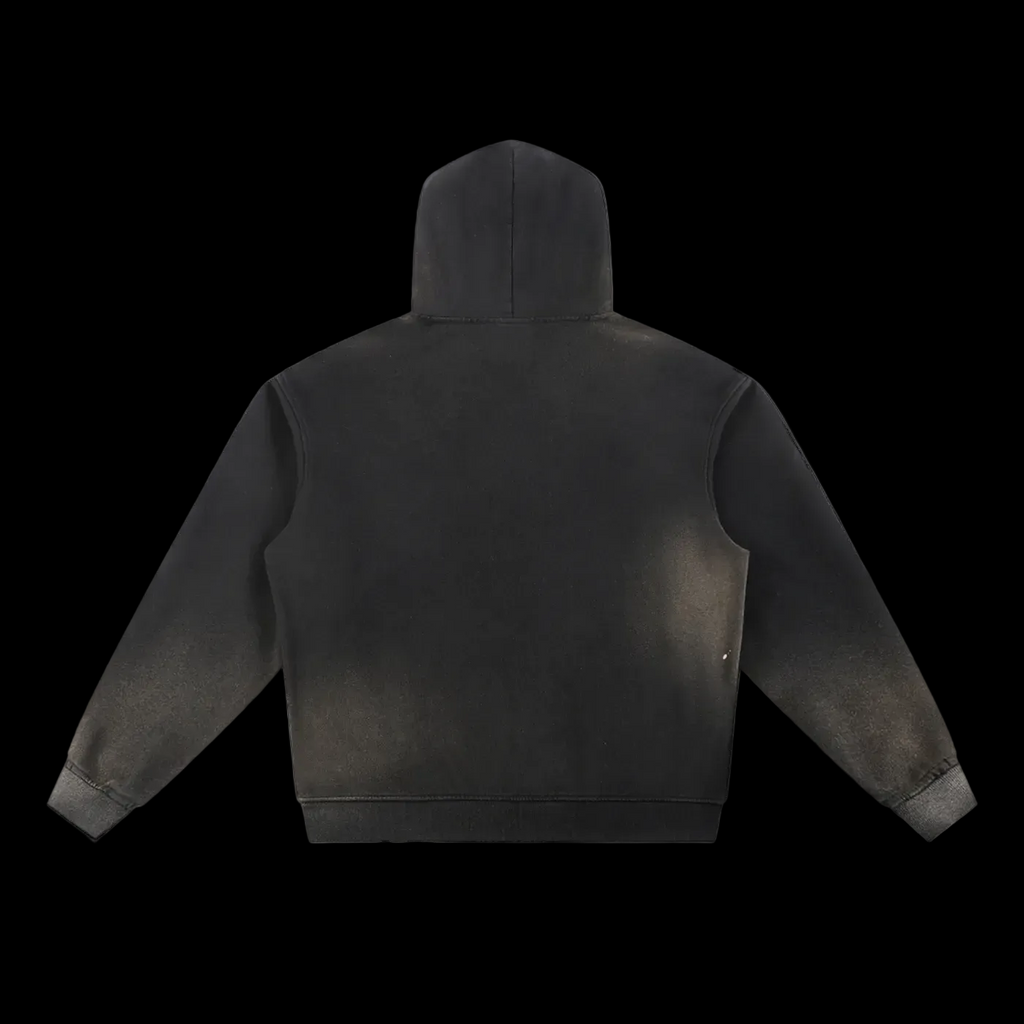 Sun Fade Frayed Fleece Hoodie