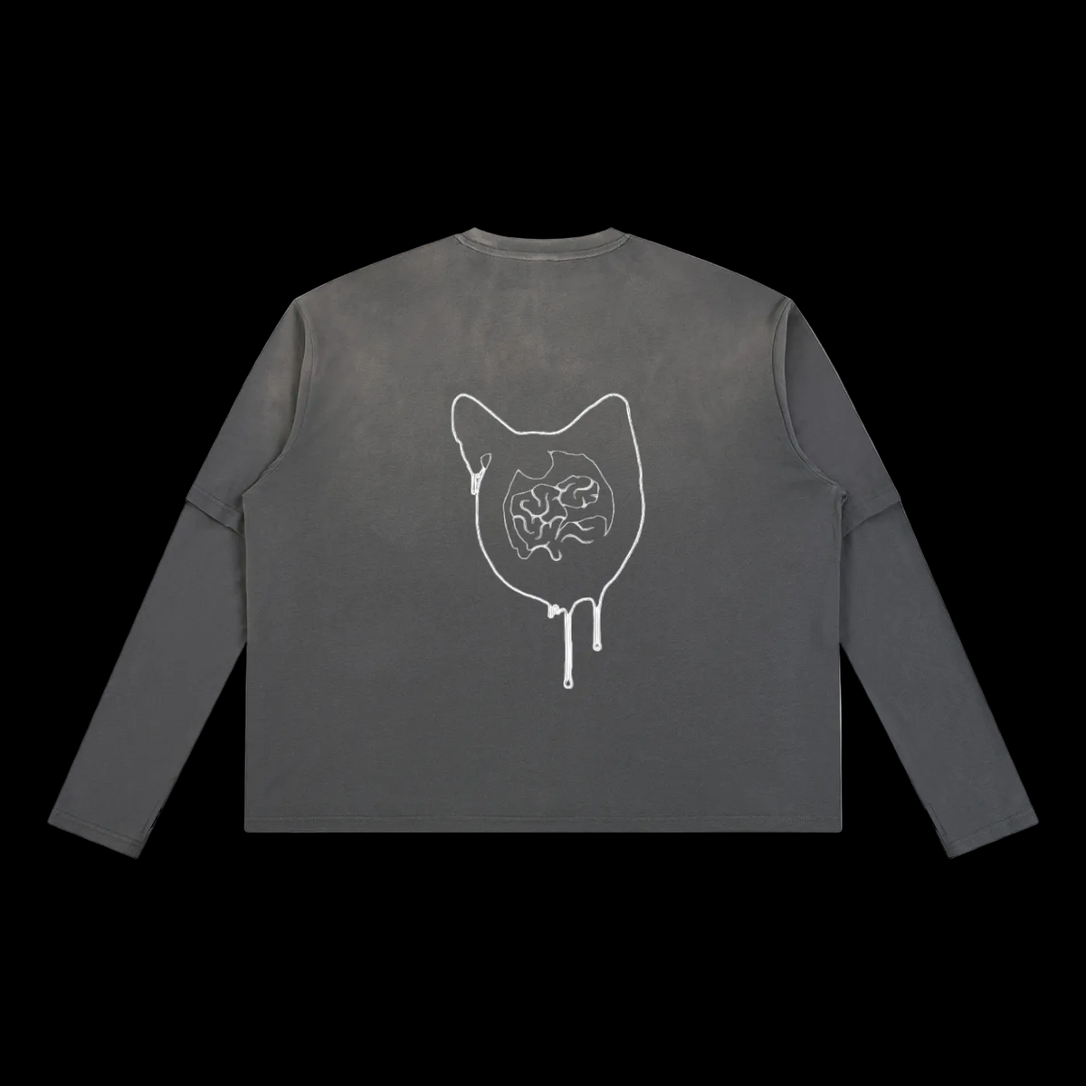 Unisex Vintage Wash Layered T-Shirt