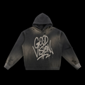 Sun Fade Frayed Fleece Hoodie