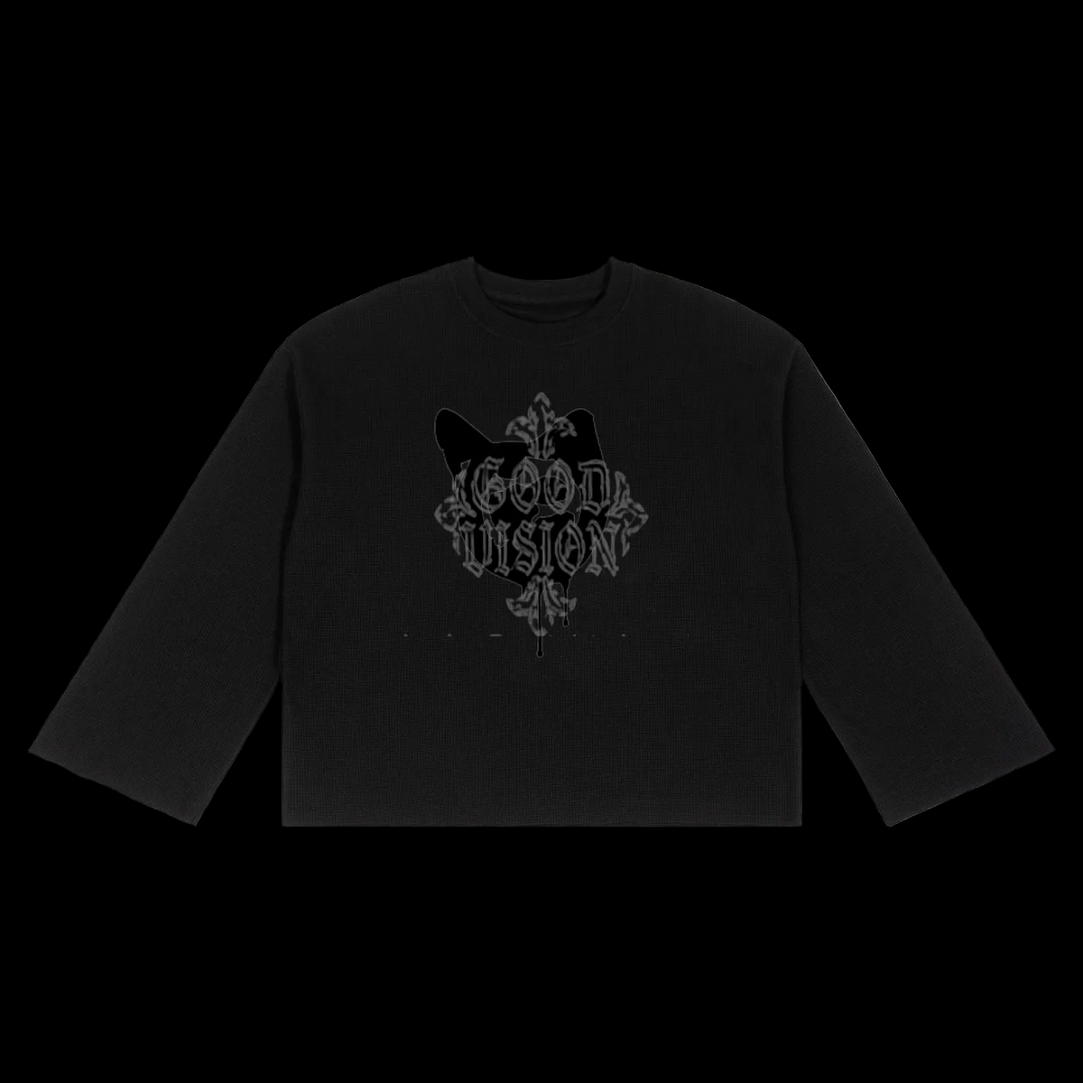 Unisex Waffle Raw Edge T-Shirt