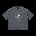Snow Wash Raw-Hem Boxy T-shirt