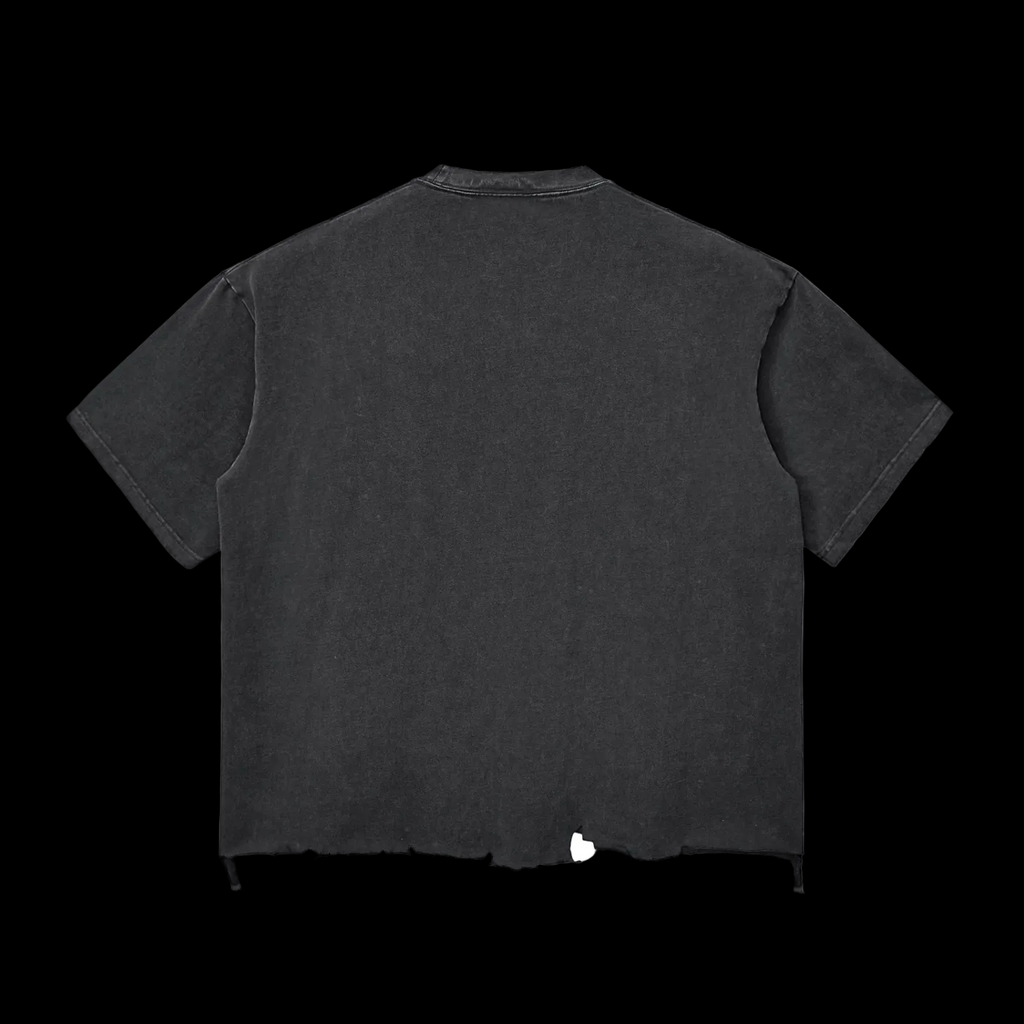 Snow Wash Raw-Hem Boxy T-shirt