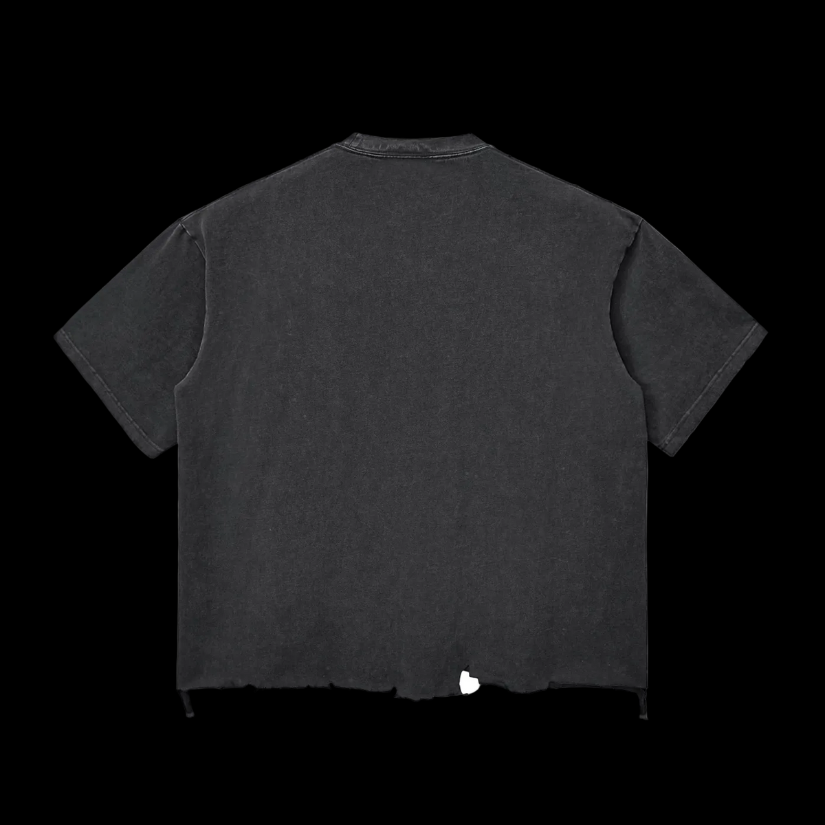 Snow Wash Raw-Hem Boxy T-shirt