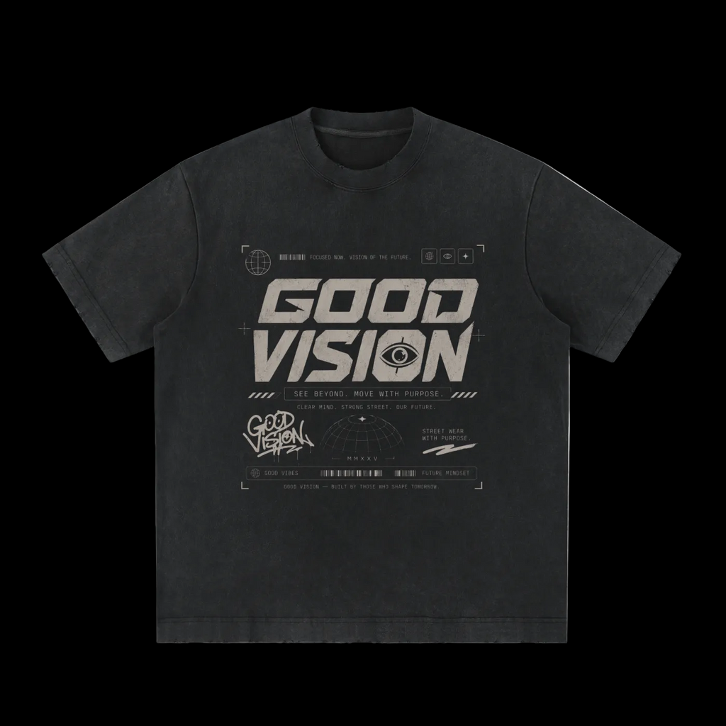 Heavyweight Vintage Washed Frayed T-Shirt