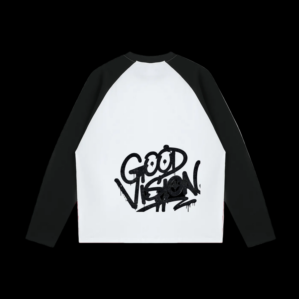 Color-Blocked Raglan Long-Sleeve T-Shirt